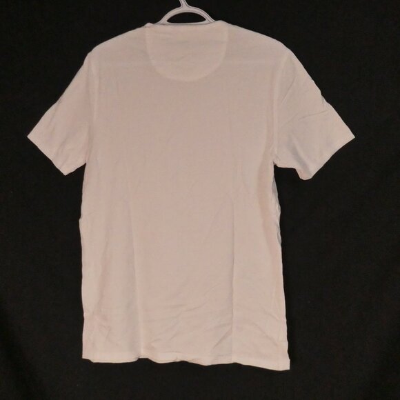 BLACK BROWN 1826 Super Soft Tee | medium | White Cotton V-Neck Short Sleeve Tee - Picture 2 of 12